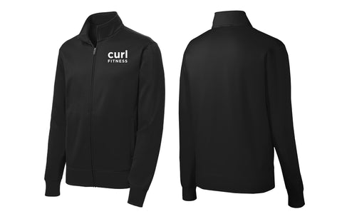 CURL FITNESS Black Zip Up Jacket- ST241