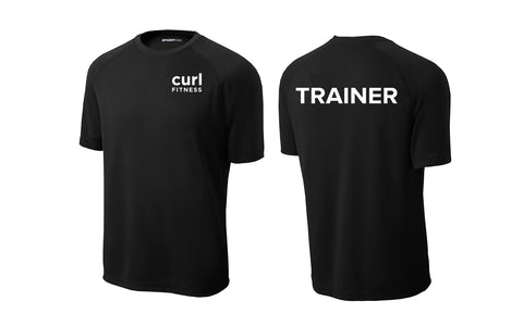 CURL FITNESS Black Tee- T473