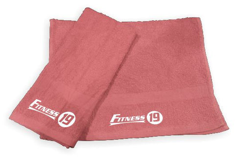 PINK TOWEL - WHITE INK