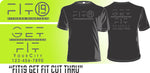 "Cut Thru" FITNESS19 LIFE STYLE TEE - PROMO - no minimums