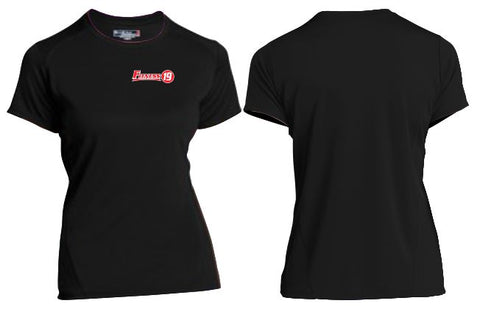 LADIES LST350 SPORT-TEK DRY ZONE SHORT SLEEVE RAGLAN T-SHIRT (XS - XL)