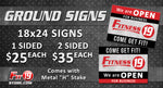 We're Open! - Plastic Ground Signs