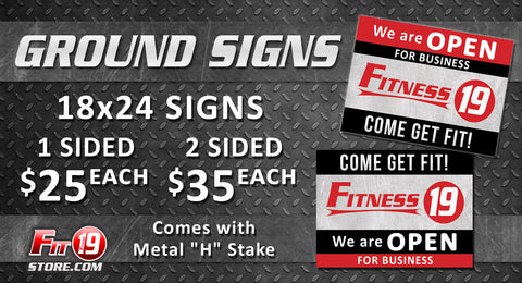 We're Open! - Plastic Ground Signs