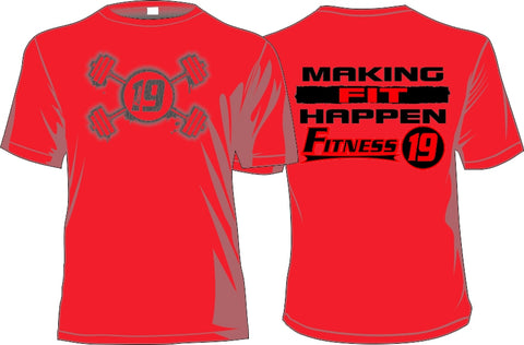 "Making Fit Happen" FITNESS19 LIFE STYLE TEE - PROMO