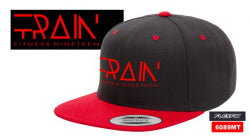 FITNESS19 TRAIN HAT - BLACK WITH RED BILL